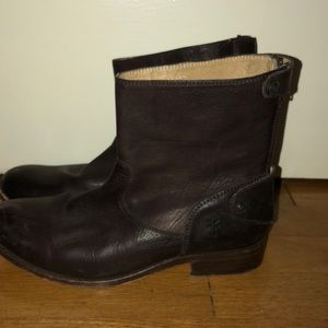 Dark Brown Frye booties